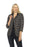 Joseph Ribkoff Style 224266 Black/Multi Plaid Open Front 3/4 Sleeve Blazer Jacket