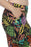 Joseph Ribkoff Black/Multi Tropical Print Crisscross Cutout Capri Pants 222176 NEW
