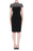 Joseph Ribkoff Style 183422 Black Rhinestone Short Sleeve Sheath Dress