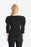 Joseph Ribkoff Black V-Neck 3/4 Puff Sleeve Fitted Top 214199 NEW