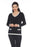 Joseph Ribkoff Style 213933 Black/Vanilla Embellished V-Neck Long Sleeve Top