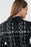Joseph Ribkoff Black/Vanilla/Grey Plaid Reverse Collar 3/4 Sleeve Dress 223232 NEW