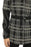 Joseph Ribkoff Black/White/Grey Knit Plaid Tie-Waist Jacket 223158 NEW