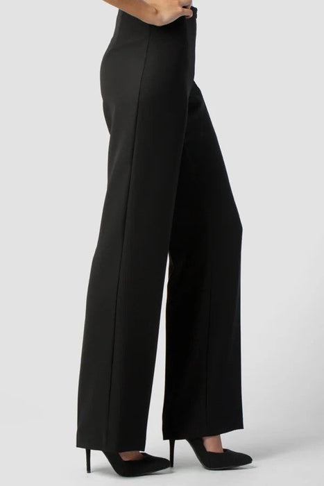 Joseph Ribkoff Black Zip-Fly Straight Relaxed Dress Pants 32204T