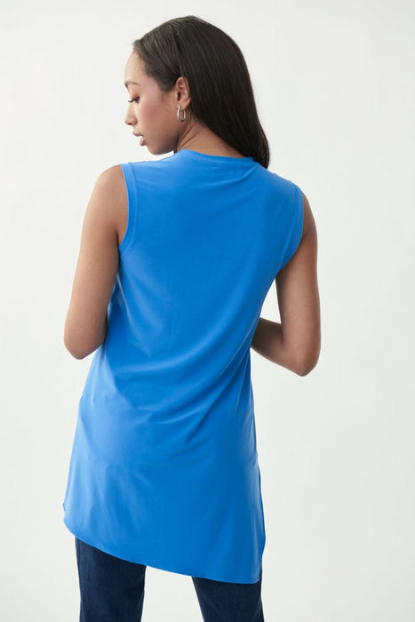 Joseph Ribkoff Layered Sleeveless Asymmetric Hem Tunic Top 161060 NEW