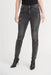 Joseph Ribkoff Style 203072 Charcoal/Dark Grey Distressed Slim Cropped Jeans