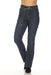 Joseph Ribkoff Style 223939 Indigo Belted Chain High Rise Bootcut Jeans