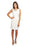 Joseph Ribkoff Style 172465 Ivory Textured Lace-Up Sleeveless Dress