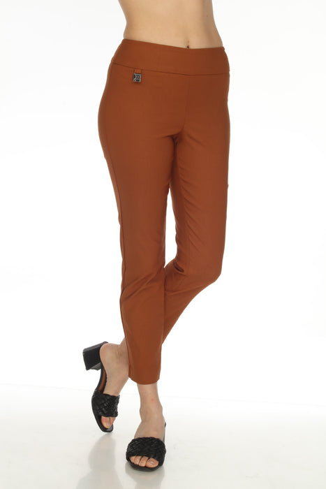 Joseph Ribkoff Style 201483 Maple Straight Leg Pull On Cropped Pants
