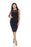 Joseph Ribkoff Style 221061 Midnight Blue Grommet Detail Sleeveless Sheath Dress