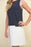 Joseph Ribkoff Midnight Blue/Vanilla Color Block Sleeveless Mini Dress 211091 NEW