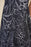 Joseph Ribkoff Midnight Blue/Vanilla Floral Print Sheer Trim Flared Dress 211299 NEW