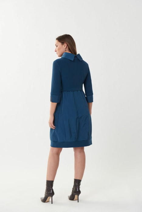 Joseph Ribkoff Cowl Neck 3/4 Sleeve Tiered Dress 173444 NEW