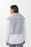 Joseph Ribkoff Optic White/Light Grey Mixed Fabric Wide Collar Top 223226 NEW