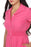 Joseph Ribkoff Raspberry Sorbet Button-Down Short Sleeve Shirt Dress 222215 NEW