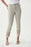 Joseph Ribkoff Style 221919 Sand Studded Lattice Frayed Hem Cutout Capri Jeans