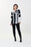 Joseph Ribkoff Vanilla/Black Blocked Stripes Long Sleeve Tunic Blouse 223018 NEW