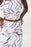 Joseph Ribkoff Vanilla/Brown Abstract Print Belted Sleeveless Sheath Dress 222106 NEW