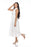 Joseph Ribkoff Vanilla Eyelet Waist Tie Button-Down Midi Shirt Dress 222097 NEW