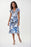 Joseph Ribkoff Style 222202 Vanilla/Multi Printed Short Sleeve Midi Wrap Dress