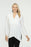 Joseph Ribkoff Style 223152 Vanilla V-Neck Long Sleeve Side Slit Tunic Top