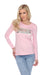 Tricotto Pink Style F719 Fancy Studded Crew Neck Long Sleeve Top